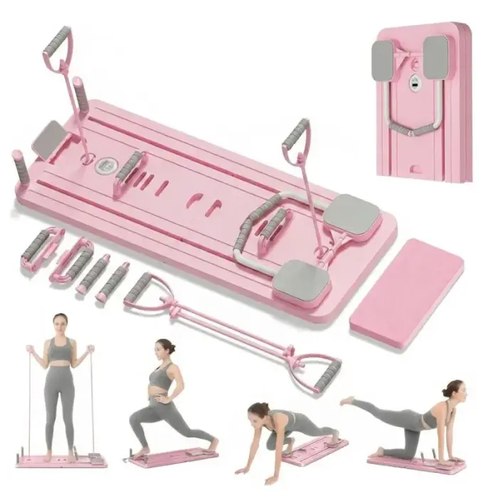 Extralink | Pilates Board | pink, reformer for abdominal exercises and push-ups