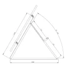 Adjustable Triangle frame for SC solar panels holders for flat roofs — Фото 2
