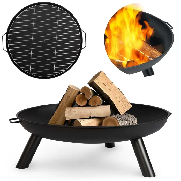 Garden Fire Pit with Grill 60 cm Berdsen BD-881
