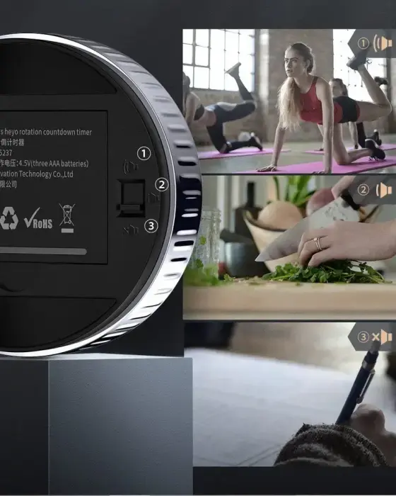 Baseus Heyo rotary timer electronic timer black timer (ACDJS-01) Фото num