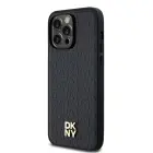 DKNY PU Leather Repeat Pattern Stack Logo MagSafe Case for iPhone 13 Pro Max Black — Photo 2
