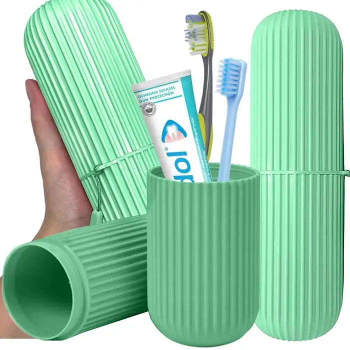 TOOTHBRUSH CASE TOOTHPASTE TRAVEL ORGANISER COSMETIC CASE