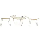 Standing Foldable Clothes Drying Rack Debora, Gold, 19 m — Photo 2