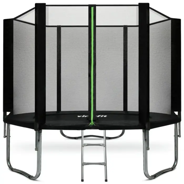 VIRTUFIT TRAMPOLINE WITH SAFETY NET – BLACK – 305 CM