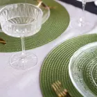 Table placemat Chef, diameter 38 cm, round, bottle green Photo