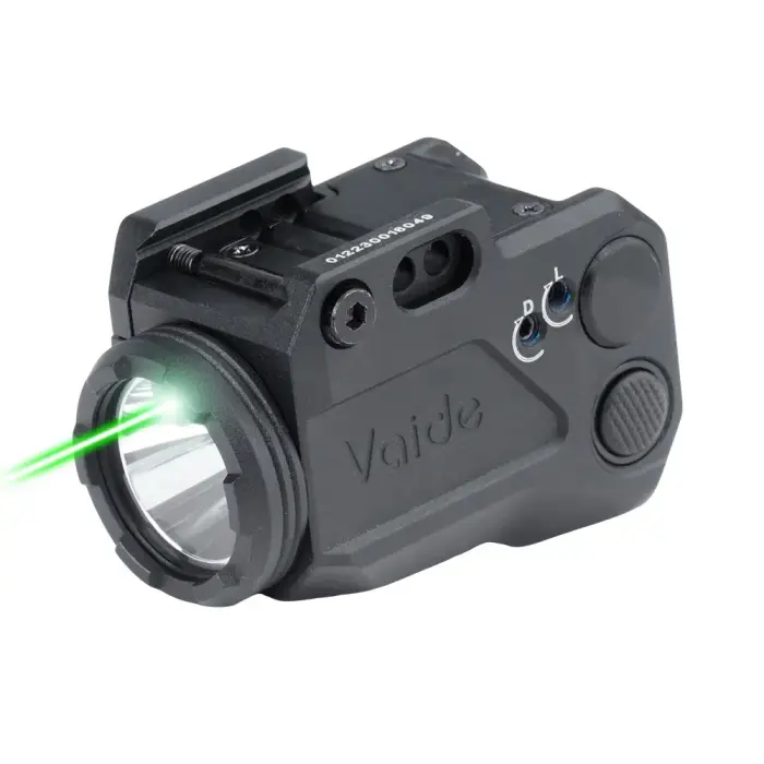 Vaide – Taktikaline relva LED-taskulamp laseriga Compact Scrapper Combo – 500 lm – must – VAPLL-G01