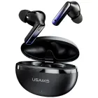 USAMS Echo E02 TWS Bluetooth austiņas – ANC+ENC – Melnas — Foto 2