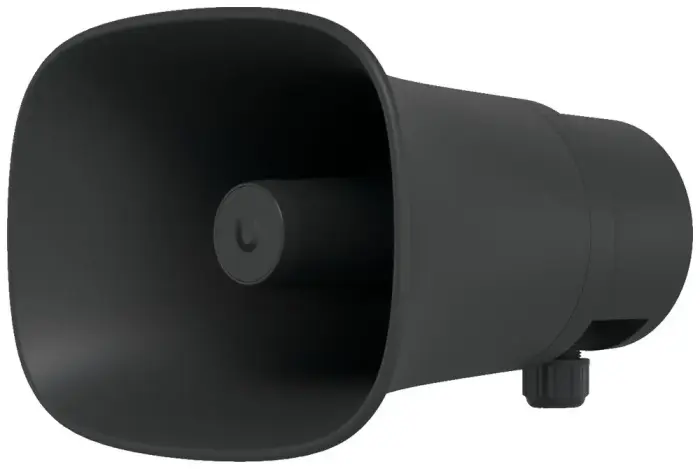 Ubiquiti UniFi AI Horn Speaker B - уличный динамик/колонка (siréna), hlasitost až 120 dB, IP66, PoE+ питание, чёрный