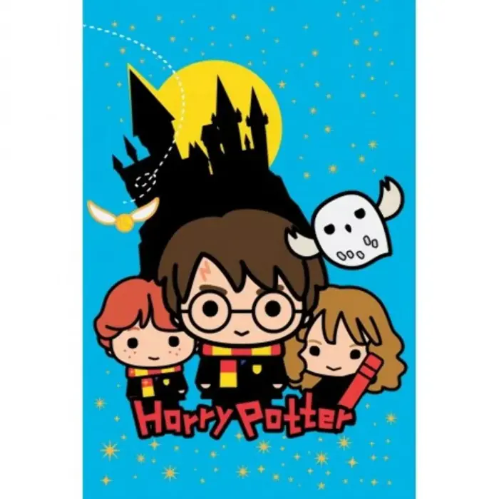 Halantex Harry Potter Mėlynas vilnonis pledas 100x150 cm