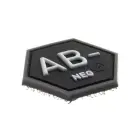 Bloodgroup Hexagon Rubber Patch – AB Neg — Photo 2