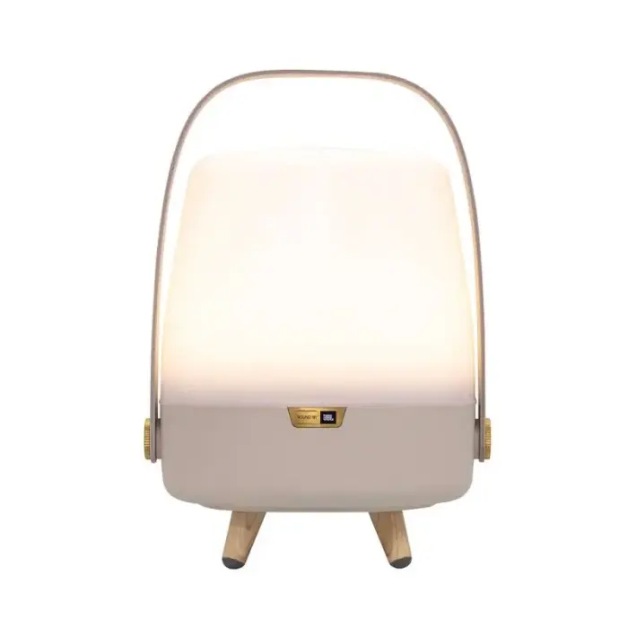 Kooduu Lite-up PLAY Mini Portable Mono Speaker Sand, White, Wood 8 W