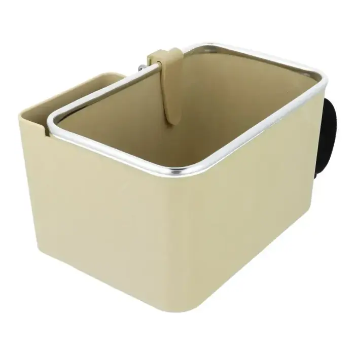 Car organizer with cup holder beige Фото num