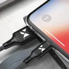 Kabel przewód USB Iphone Lightning 2.4A 1m czarny Foto 18