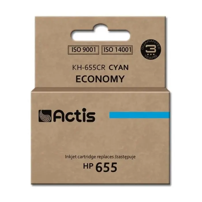 Actis KH-655CR tindikassett (asendab HP 655 CZ110AE; standardne; 12 ml; sinine)