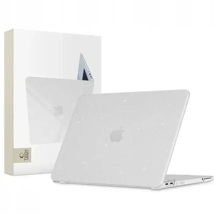 TECH-PROTECT SmartShell MacBook Neo 13 2026 Glitter Clear Case