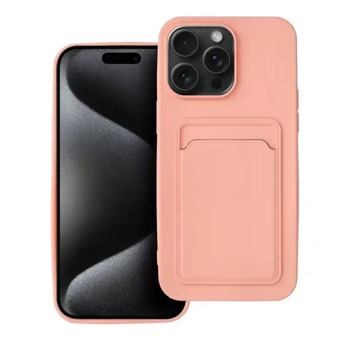 Karšu maciņš iPhone 15 Pro Max, rozā