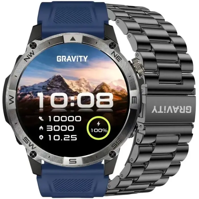 Nutikell Gravity Black Strap + Bracelet GT46-2