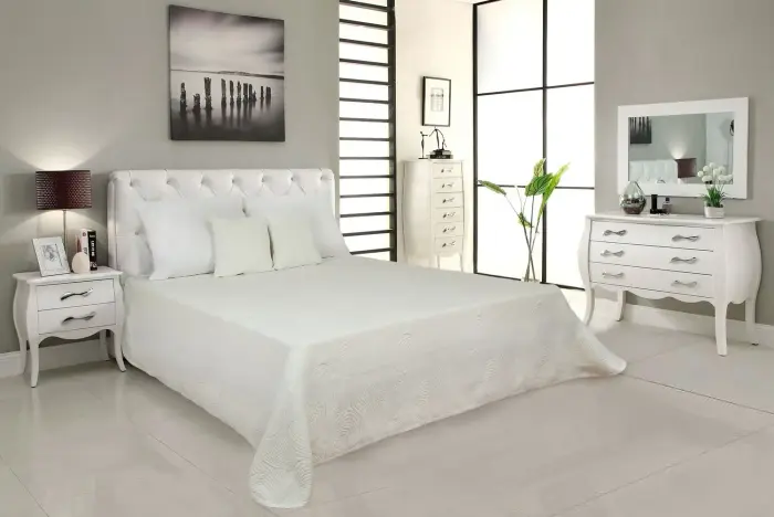 Decorative Bedspread 170x220 cm Carmen 01 Cream Matex
