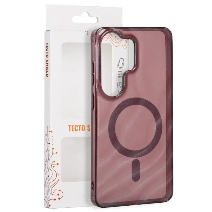 Tecto Shield Desert Mag case for Samsung Galaxy S26 Ultra mahogany