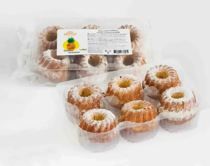DAUGULIS Маффины с кусочками ананаса, 300г