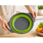 Foldable silicone strainer, silicone kitchen drainer — Photo 12