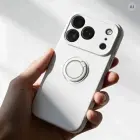 Case for iPhone 18 Pro / 17 Pro Silicone Ring silver — Foto 3