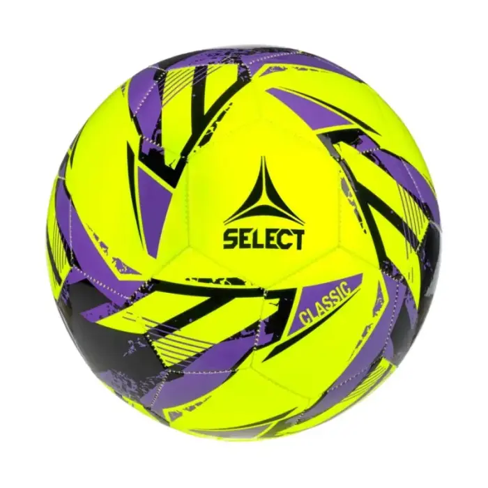 Select Classic v26 Soccer Ball Yellow-Purple-Black 160076, size 5