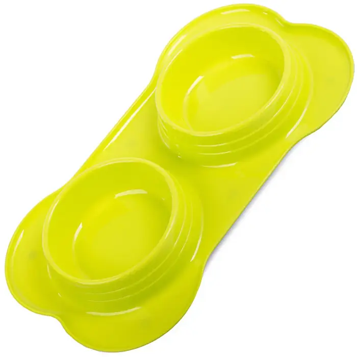 Dubultā bļoda suņu/kaķu barībai 400ml x 2