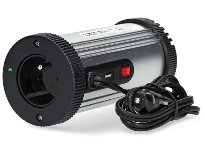 NEDIS invertors napětí/ modifikovaná sinusoida/ 12 V DC/230 V AC 50 Hz/ 150 W (300 W špička)/ USB-A/ 1x kontaktligzda type E
