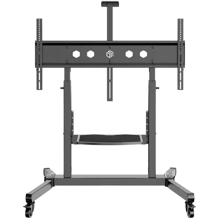 ONKRON Mobilais TV statīvs ratiņi 50 līdz 100 collu ekrāniem līdz 120 kg, melns
