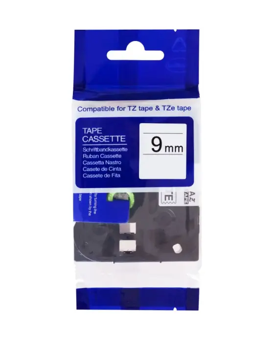 PRINTLINE suderinama juosta s Brother TZE-121, TZ-121, 9mm, juodas tisk/průsvitný podklad