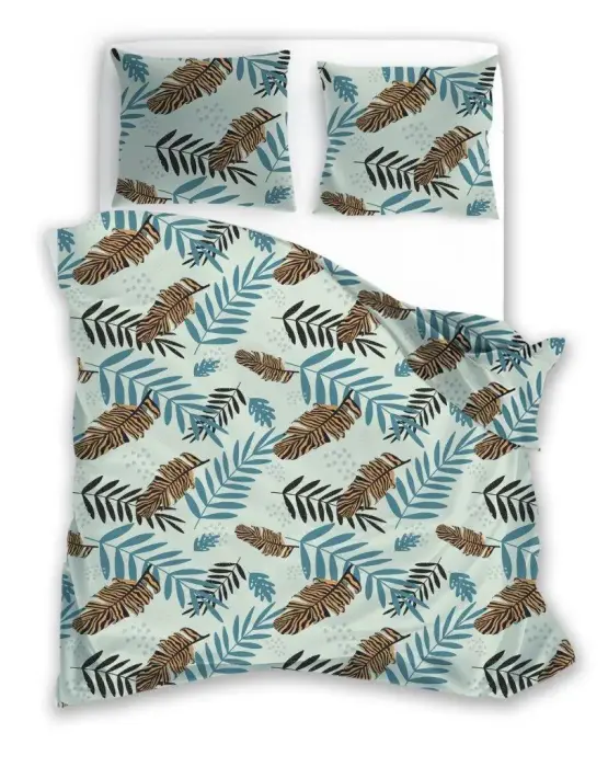Mikrošķiedras gultas veļas komplekts Harmony 11 Mint Brown 140x200 cm