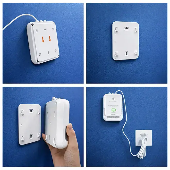 Qoltec  Certified natural gas leak sensor | CH4 detector | NG | 85dB alarm | LED Foto 10