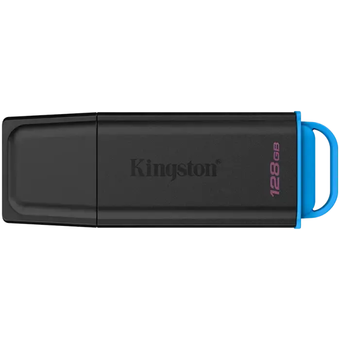 KINGSTON 128GB nešiojamoji USB 3.2 Gen 1 DataTraveler Exodia atmintinė – juoda/mėlyna