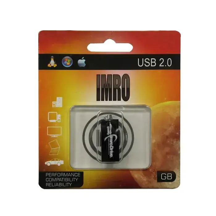 Imro Edge 8GB USB 2.0 Flash Drive – Black