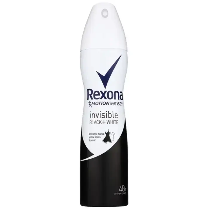 Rexona Antiperspirant Black+White Invisible Motionsense Pihusti 150ml