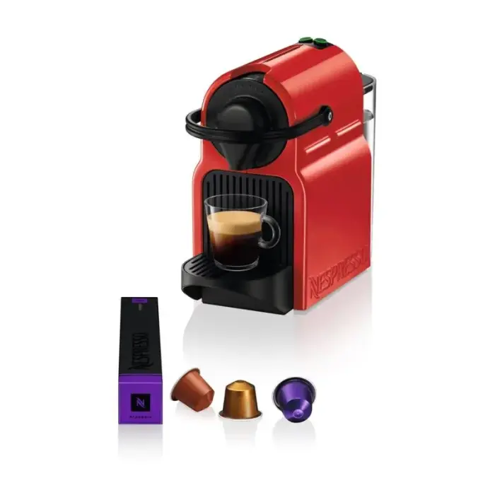 Krups Nespresso Inissia XN1005 kapsulu kafijas aparāts (1260W; sarkans)