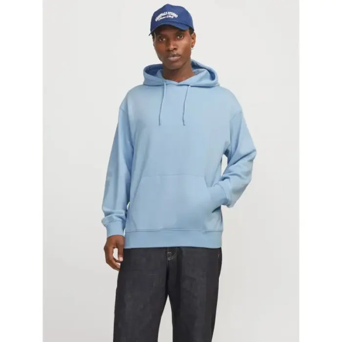 Jack&Jones Men's Hoodie JJESTAR BASIC SWEAT HOOD NOOS 12257852 CHAMBRAY BLUE - Rozmiar: XL