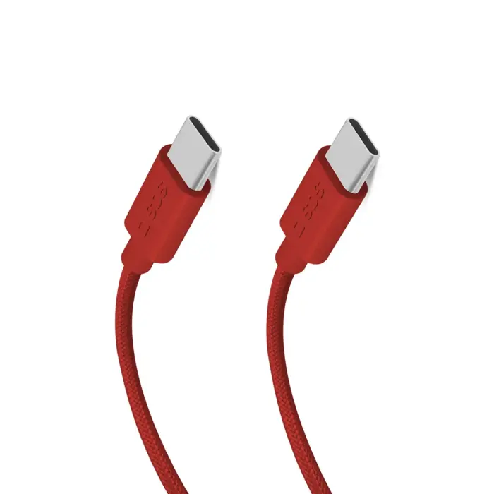 SBS TECABLETISSUETCCR USB-C kabelis 60W 1.5m - Sarkans
