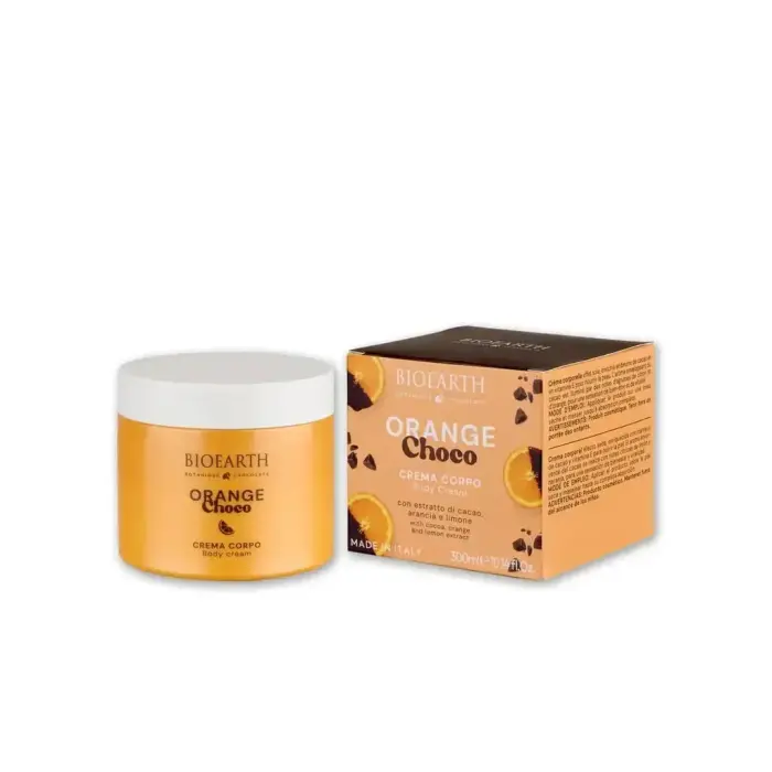 Bioearth, Orange Choco, Hydrating & Softening, Body Cream, Daily, 300 ml