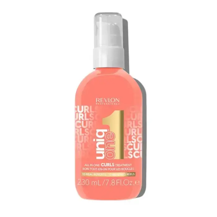Revlon Uniqone Curls - Matu kopšanas līdzeklis 230ml baltā krāsā