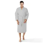 Wool bathrobe XS Gofer, grey — Photo 3