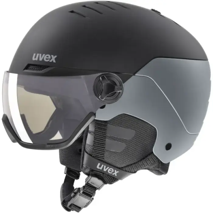 UVEX Wanted Visor pro V Ski Helmet, Matte Black