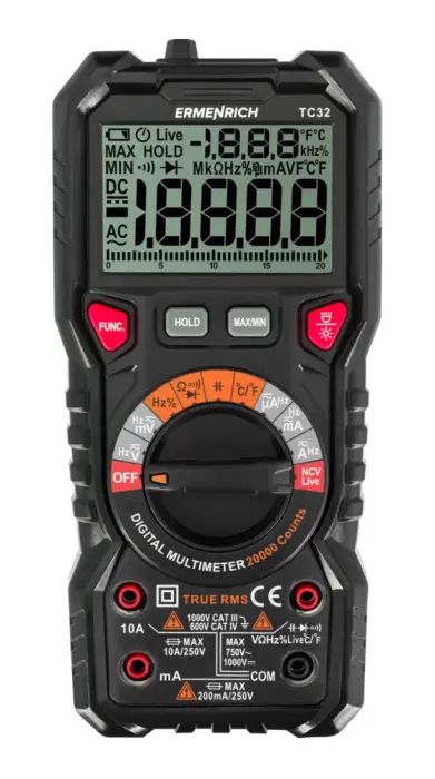 Ermenrich Zing TC32 Digital Multimeter Foto 2