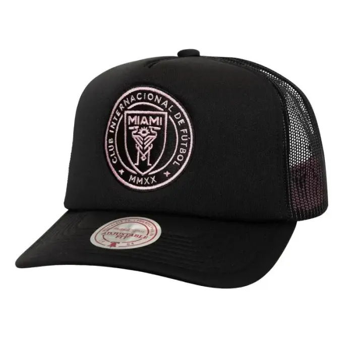 Mitchell & Ness Inter Miami CF Trucker Cap HT10070-IMCBLCK - Size: OSFM