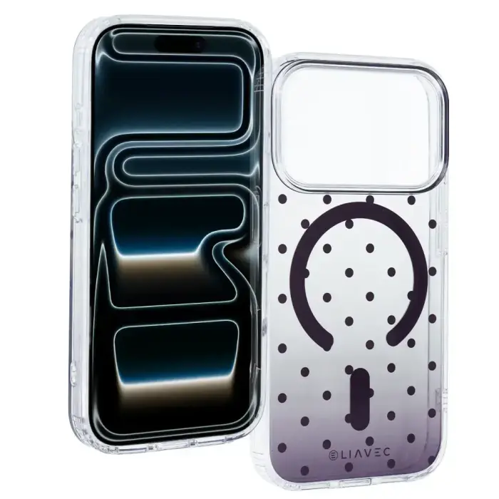 Liavec Bubble vāks iPhone 18 Pro/17 Pro violets