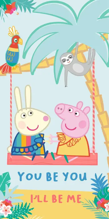 Halantex Peppa Pig on a Swing Beach Towel 70x140 cm