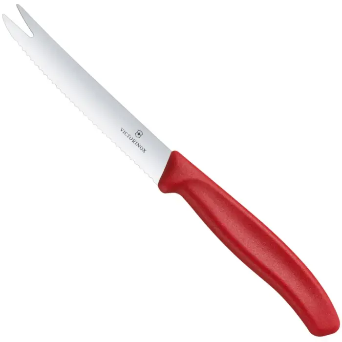 Cheese and sausage knife, length 110/219 mm - red Photo