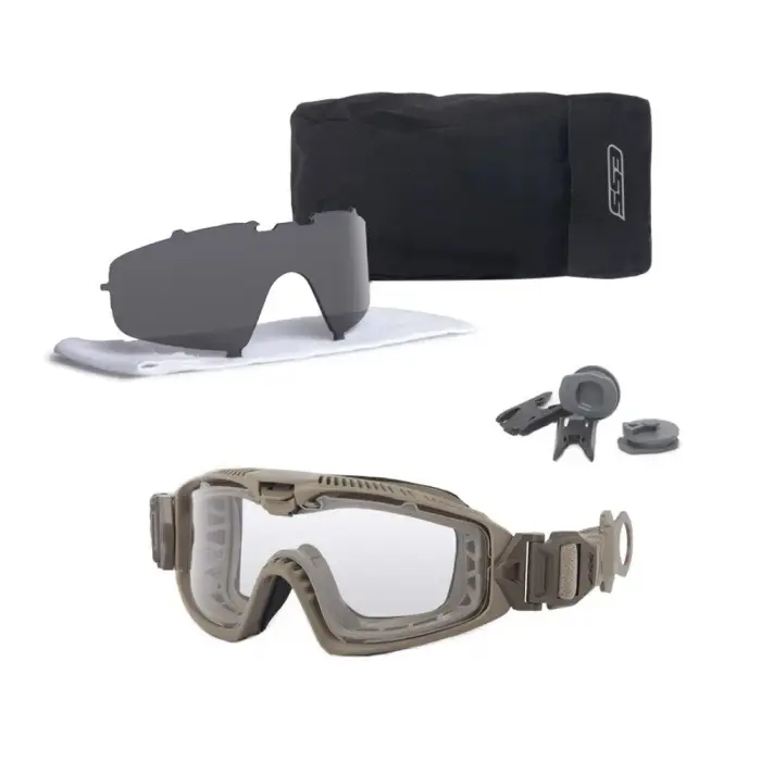 ESS Influx Pivot Ops Core taktiskās ballistiskās brilles - Terrain Tan