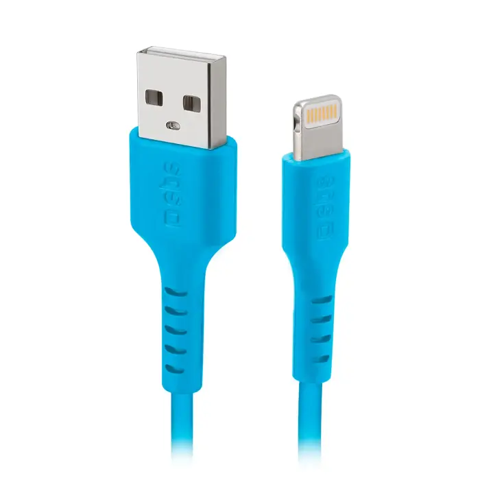 SBS TECABLEUSBIP589A USB-A uz iPhone Lightning kabelis – zils